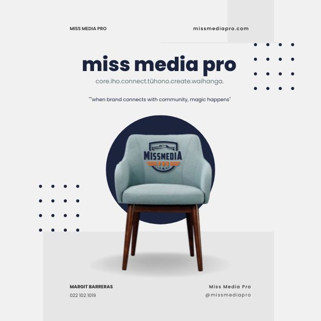 "Don't just build a brand, build a legacy. Let Miss Media Pro help you connect with your target audience and create content that truly represents your vision and values. core.iho.connect.tūhono.create.waihanga.